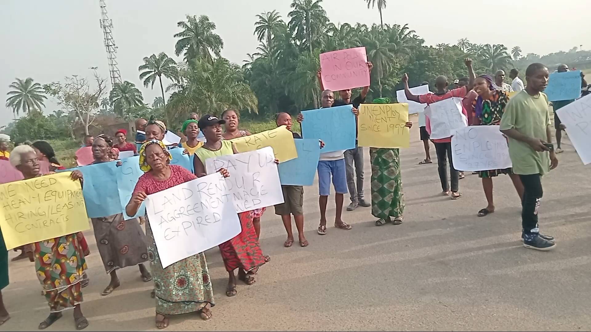 Oil Producing Community Protest at TotalEnergies&rsquo; Facility in Rivers State